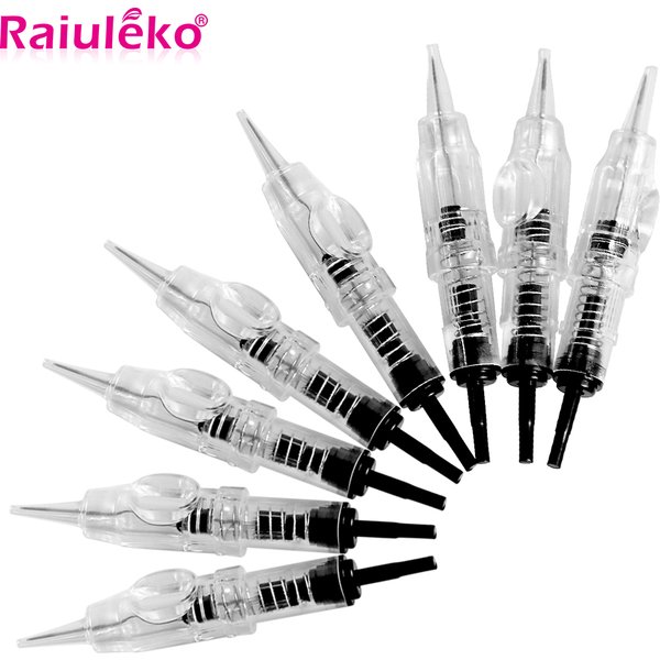 50/100Pcs Disposable lips Eyebrow Tattoo Needles 1R Sterilized Microneedling Cartridge Needles for Permanent Makeup Pen Machine