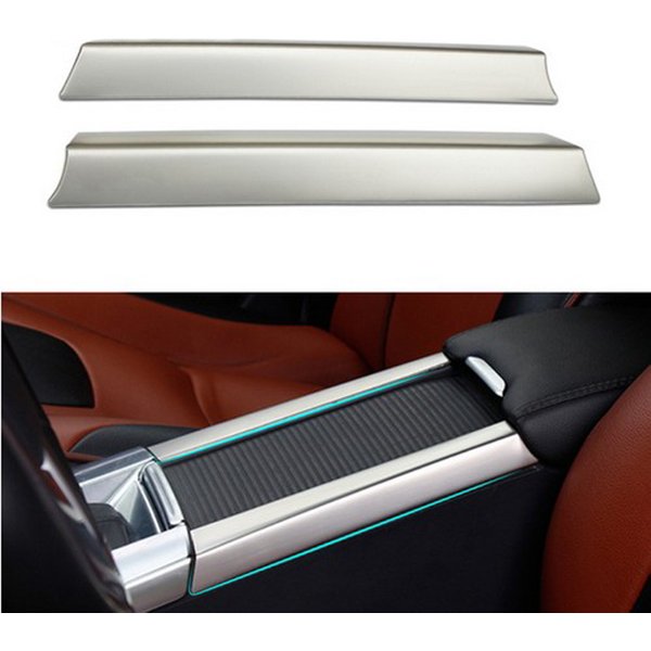 Porte-gobelet intérieur en acier inoxydable, boîte d'accoudoir, accessoires de décoration, style de voiture, Volvo XC60, S60, S60L, V60, ensemble de 2 pièces