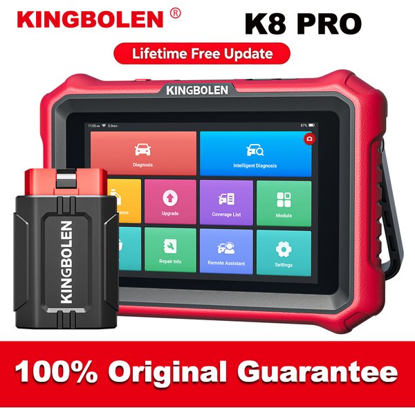 【Kostenloses Update】2026 Neues Kingbolen K8 Pro Auto-Diagnosegerät Vollsystem-Scanner Canfd Doip 34+ Resets ECU-Codierung Aktive Tests