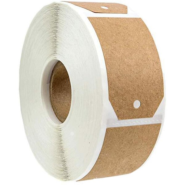 Étiquettes autocollantes vierges naturelles, 300 pièces, en papier Kraft, pour bouteille cadeau, pot, nourriture, organisateur