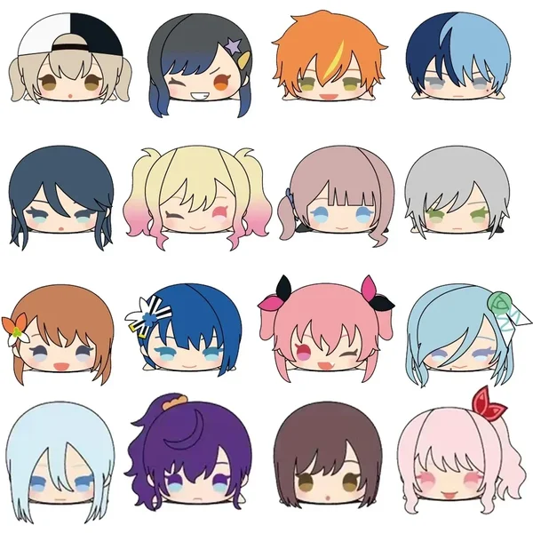 Wypchana geunine 8cm Mochi Maskotka Pluszowa zabawka z wisiorkiem Anime PROJECT SEKAI Wonderlands X Showtime Nightcord Vivid BAD SQUAD Leo/Need