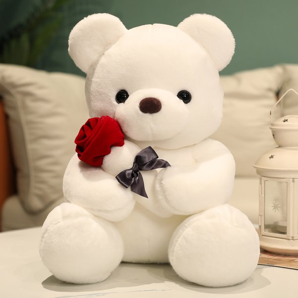 Rose Bär Plüschtier Weiche Angefüllte Plüschtiere Hause Sofa Wurfkissen Ornament Kinder Gefälligkeiten Valentinstag Geschenke Hochzeit Party Dekore