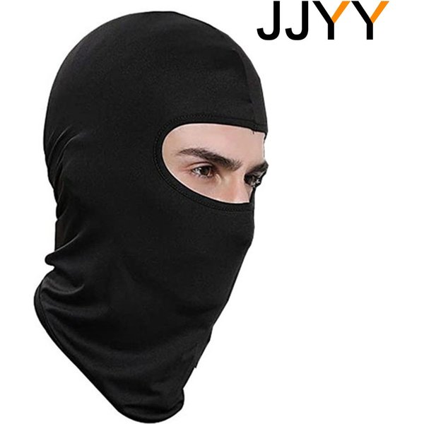 Masque cagoule de sport d'extérieur JJYY, coupe-vent, couvre-tête intégral en coton de soie de lait, bonnet de ninja, casquette pour équitation, randonnée et cyclisme