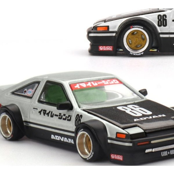 Kaido House+MINIGT TSM 218 1:64 Model samochodu AE86 Trueno z metalowego odlewu dla dorosłych hobbystów