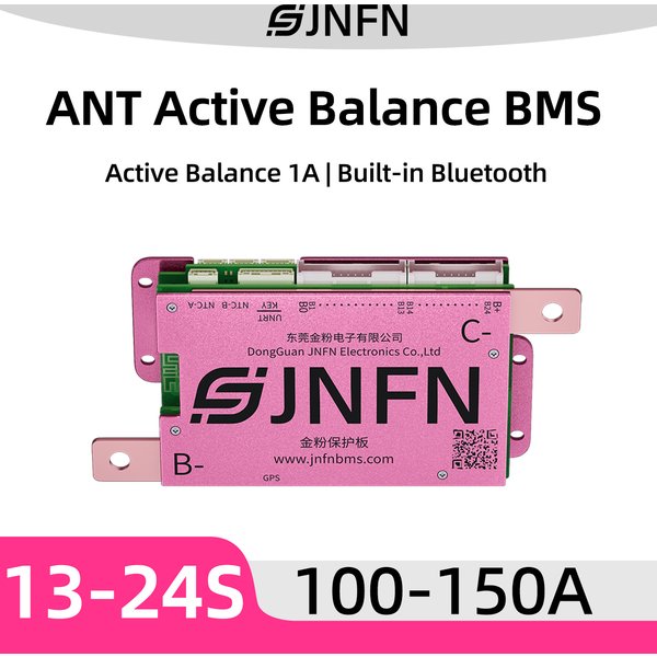 ANT Smart BMS 1A Aktiv Ausgleichendes 13S 16S 48V LiFePO4 17S 20S 60V 21S 22S 23S 24S 72V LiFePO4 Li-Ion 100A-150A BMS mit RS485/BT