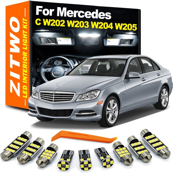Komplettes LED-Lampen-Innenbeleuchtungs-Set für Mercedes Benz MB C-Klasse W202 S202 W203 S203 CL203 W204 S204 C204 W205 S205 Zubehör