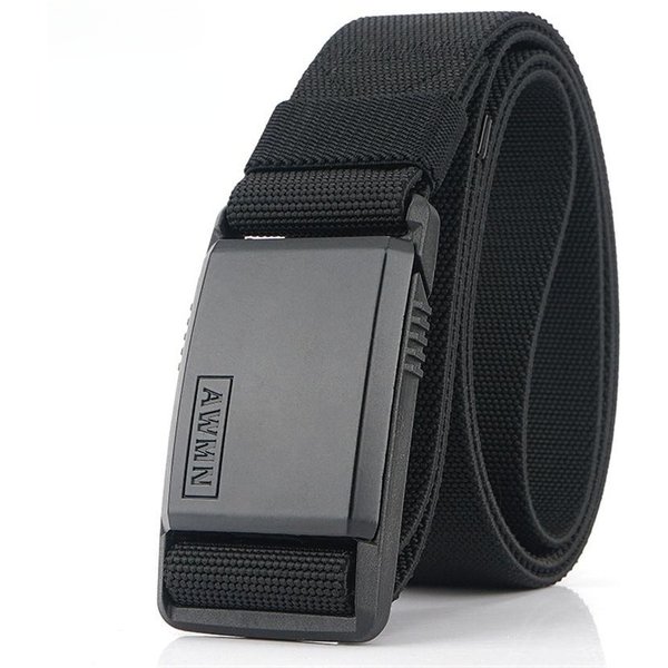 Fashion Nylon Belt Magnetic Buckle Adjustable Belts For Men Elastic Belts High Quality Wear-resistant