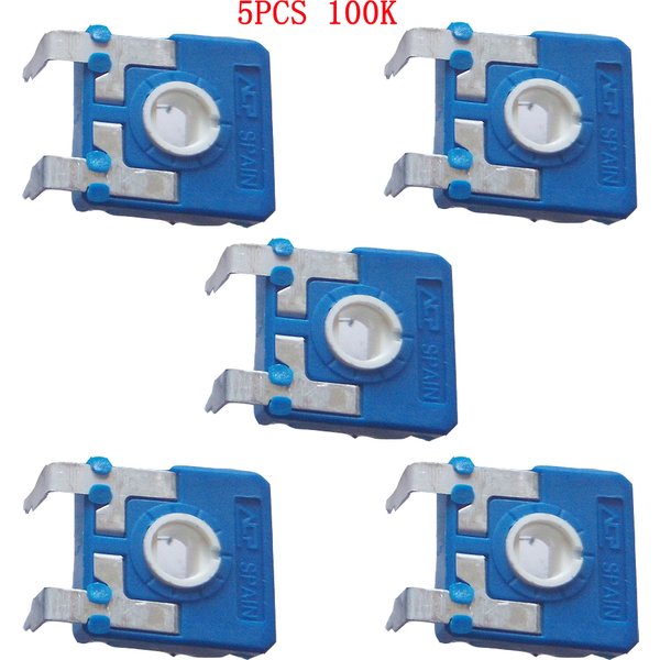 5 Stück 10k/100k vertikal einstellbares Potentiometer 14mm x 14mm ca14nv 0, 5 10k Ohm 17,5 k Ohm vertikales Potentiometer