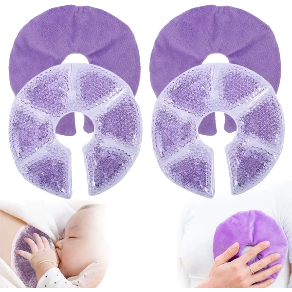 Coussinets de thérapie mammaire, coussinets de Gel d'allaitement chaud et froid, essentiels d'allaitement et récupération post-partum, soulagement de la douleur d'allaitement