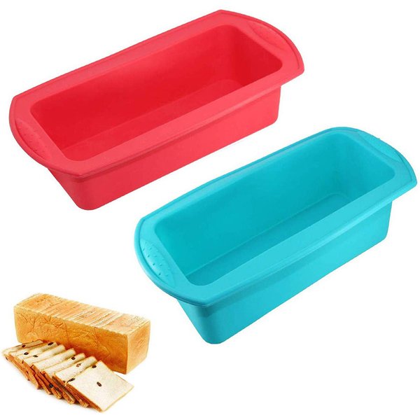 Loaf Pans Silicone Bread Banana Pan For Homemade Cakes, Breads, Meatloaf And Quiche Non-Stick Silicone Baking Mold