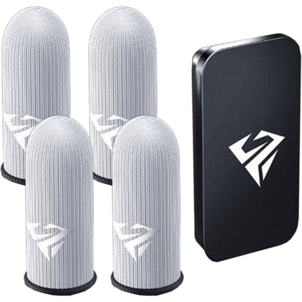 Protège-doigts anti-transpiration pour écran tactile gamer, 1 paire, protège-doigts pour jeu mobile