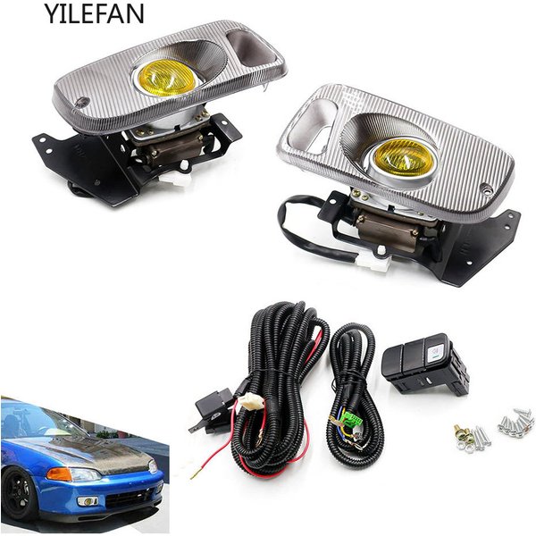 Enquêter antibrouillard droit pour Honda Civic 92-95, lampe de pare-chocs, 2, 3D, EG, D15, D16, 1.5, 1.6, magasins, conduite, feux de voiture
