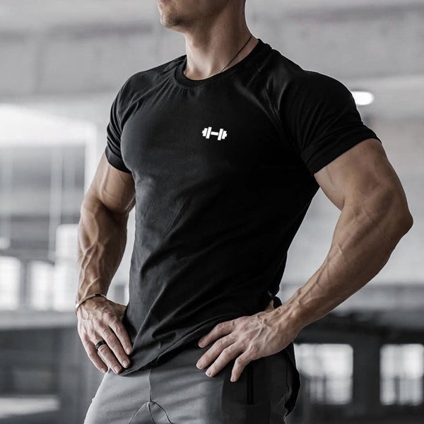 2023 hommes T-shirt mâle sport gymnase Muscle Fitness T-shirt Blouses ample à manches courtes été musculation T-shirt hauts vêtements pour hommes