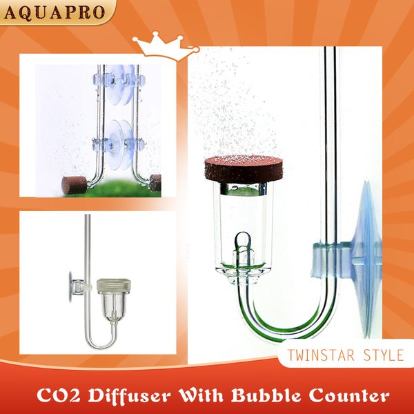 CO2 Diffusor Für Aquarium Blase Generator Twinstar Stil Zerstäuber Acryl Angeln Ausrüstung Tank Anlage Zubehör System Mini