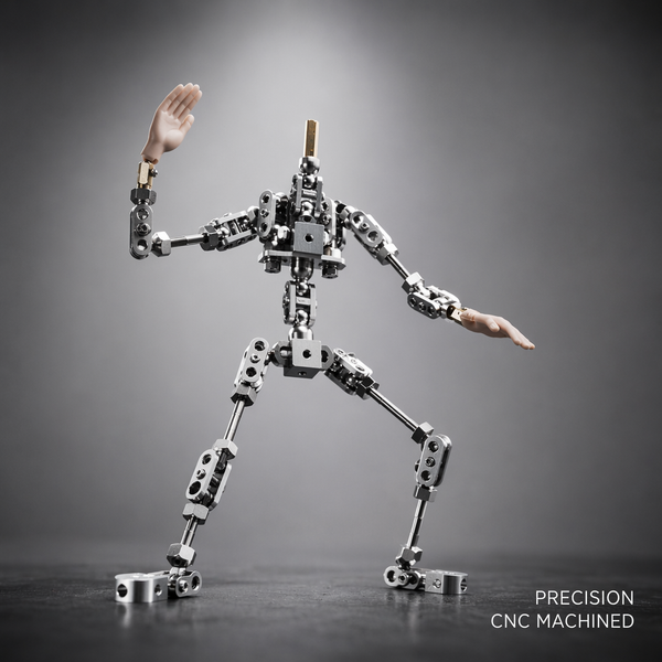 Professional Stop-Motion Animation Stainless Steel Wear-Resistant Flexible Puppet Armature (Excluding Hands)