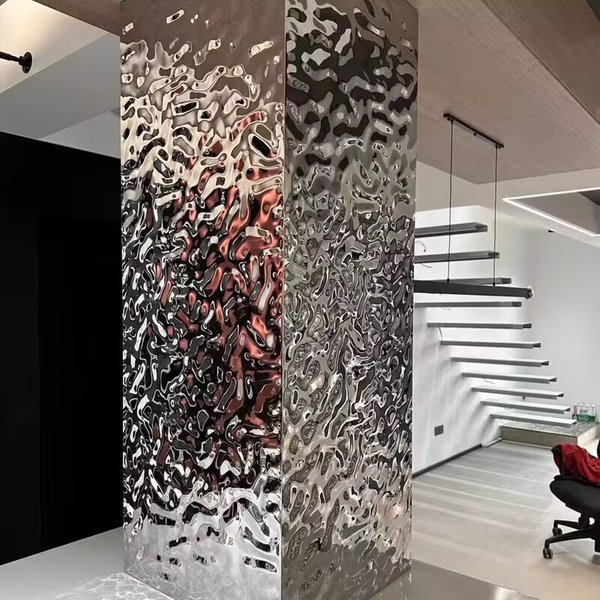 Feuille de miroir autocollante effet vague d'eau Or Argent, autocollant mural pour décoration de mariage, plafond, boutique, fête d'anniversaire, décoration murale de la maison