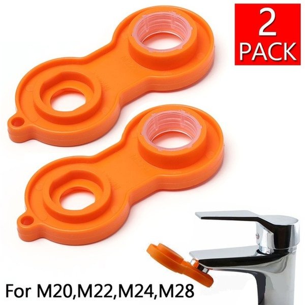 2 pièces robinet aérateur détaché installer clé en plastique Kit de réparation outil de remplacement clé pour robinet aérateur clé clé