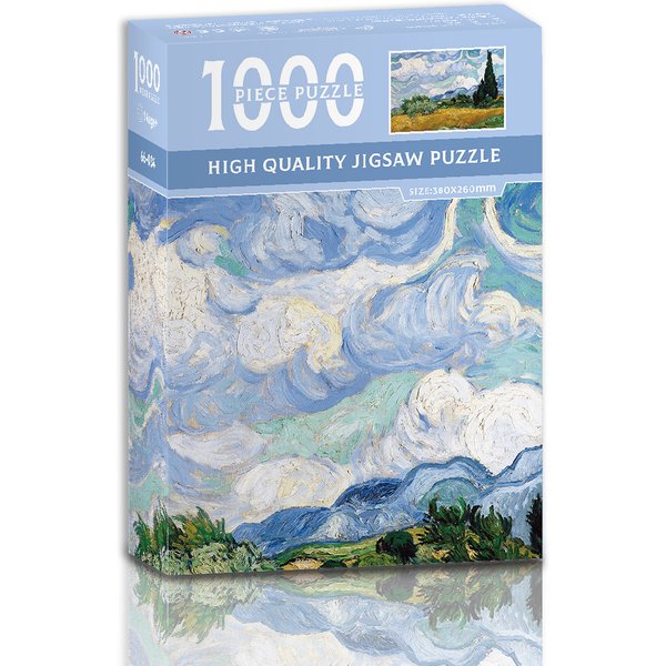 Mini-Puzzle, 1000 Teile, für Erwachsene, Kinder, Weizenfelder, Puzzles, Spielzeug, Familienspiel, berühmte Welt, Ölgemälde, Heimdekoration