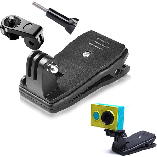 Rucksack Strap Clip 360 Grad Rotation Hut Gürtel Clamp Halterung Für Gopro Hero 11 10 9 8 Action Kamera Zubehör