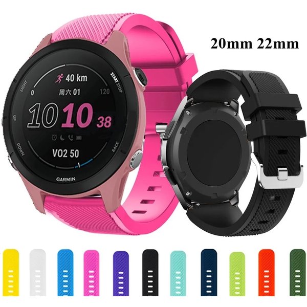Schnellverschluss 22 20 Sport-Silikonarmband für Garmin Venu 2 Plus/Vivoactive 4 3/Forerunner 255 245 645 Musik-Uhrenarmband