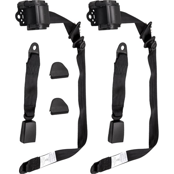 3-Punkt-einziehbarer Sicherheitsgurt, 2er-Set für Jeep CJ YJ Wrangler 1982 1983 1984–1995