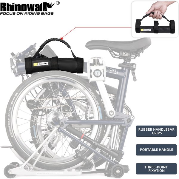 Rhino walk Handgriff gurt für Faltung Fahrrad Kick Scooter Elektro roller Trage gurt mit rutsch festem Gummi griff