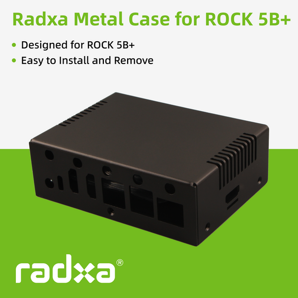 Radxa Metallgehäuse für ROCK 5B+, Vollmetallgehäuse