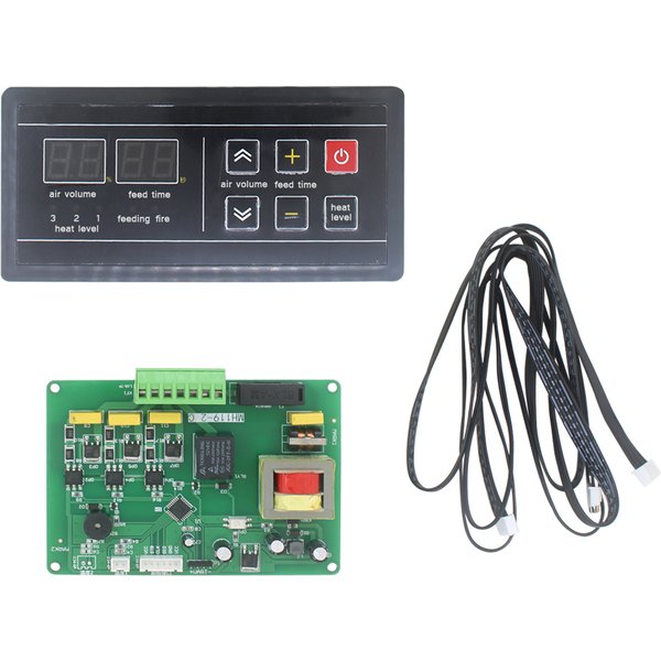 Panneau de commande numérique LED pour poêle à granulés, carte de circuit, contrôleur de température, pièces de four, contrôleur de brûleur à granulés