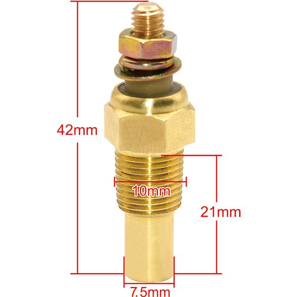 Capteur de température d'eau, 1/8 NPT, 10mm, 1 pièce