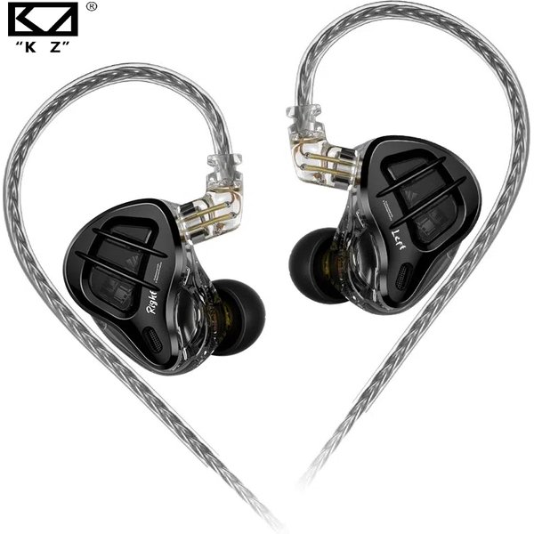 KZ ZAR HiFi Wired Earphone In Ear Monitor Earbuds Hybrid Technology 7BA+1DD IEM Headset With Microphone Bass Phone Headphones