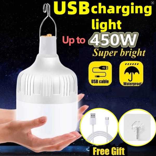 USB-Aufladbare LED Multifunktionale Notfallbeleuchtung Haus Outdoor Tragbare Laternen Notfall-Lampe Laterne BBQ Camping-Licht