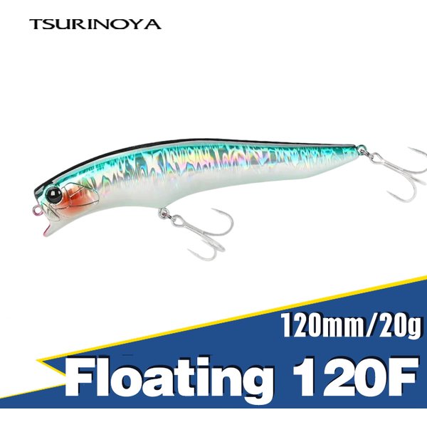 TSURINOYA 0-30cm 120mm 20g Floating Minnow Ultra Long Casting Beach Fishing Lure GORGO 120F UV Saltwater Shallow Range Hard Bait