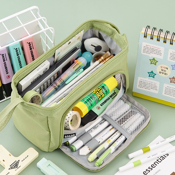 Large Capacity Pencil Case Pencil Cases Big Pen Bag Case Storage Box Office School Stationery Supplies