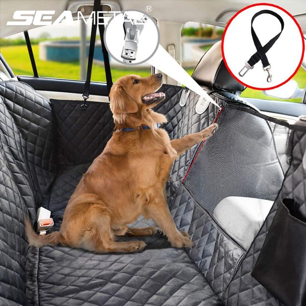 SEAMETAL housses de siège de voiture pour siège arrière pour animaux de compagnie intérieur tissu Oxford housse de protection quatre saisons coussin de siège de chien Cargo