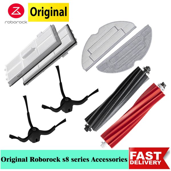 Neue Roborock S8 Duoroller Pinsel Mopp Tuch Staub Taschen Seite Pinsel Filter Für S8 +/S8 Pro Ultra Staubsauger ersatzteile Original