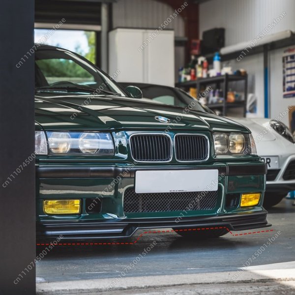 Modification de voiture pour BMW Série 3 E36 M3 316i 318i 320i 323i 325i 328i 1992-2000 : Splitter de pare-chocs avant, lèvre de spoiler, kit carrosserie, tuning