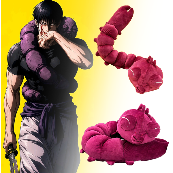 Ugly Treasure Lila Langer Wurm Spielzeug Jujutsu Kaisen Plüsch Fushiguro Toji Verfluchter Geist Geburtstagsgeschenk für Kinder und Fans