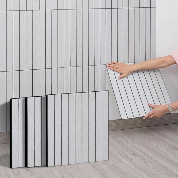 10 panneaux muraux 3D effet bois, papier peint auto-adhésif, amovible, pour la rénovation des murs et plafonds du salon et de la chambre