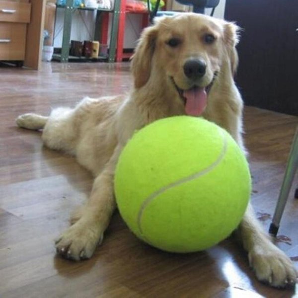 Balle de Tennis géante pour chien, 7/8/9.5 pouces, jouets pour animaux de compagnie, jouet à mâcher, Signature Mega Jumbo, fournitures d'entraînement pour enfants, livraison directe en peluche