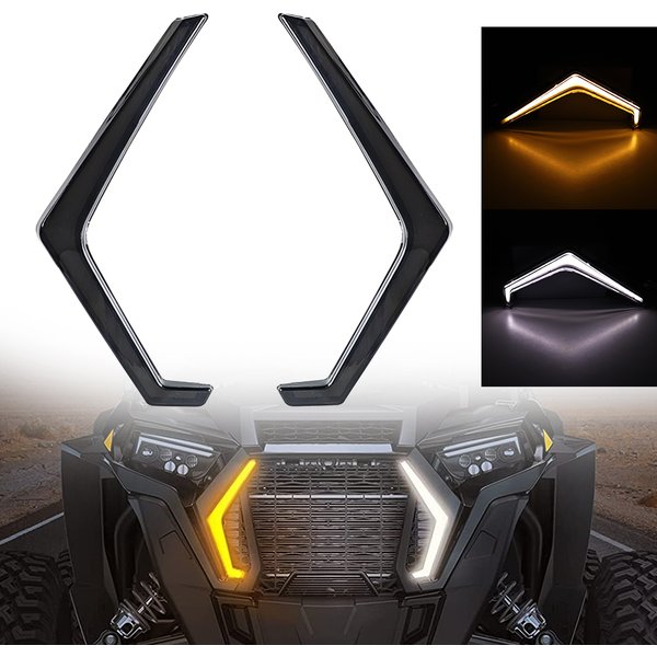 1 paire de clignotants avant LED UTV ATV pour Polaris RZR XP 4 1000 Turbo 2018 – 2021