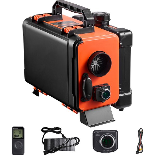 SucceBuy Dieselheizung 8 kW DC 12/24 V All-in-One tragbarer Diesel-Lufterhitzer mit LCD-Bildschirm und geringem Geräuschpegel, Autoheizung für LKWs und Wohnmobile