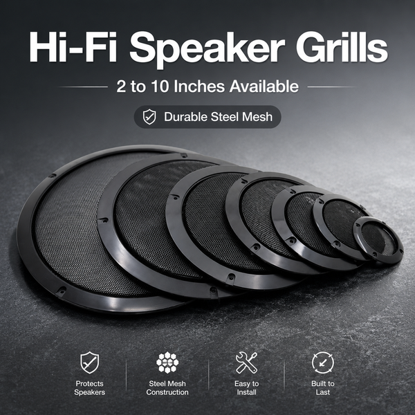 HIFIDIY LIVE 4 5 6 8 10 Inch Speaker Net Cover High-Grade Car Home Mesh Enclosure Speakers Plastic Frame Metal Iron Wire Grilles