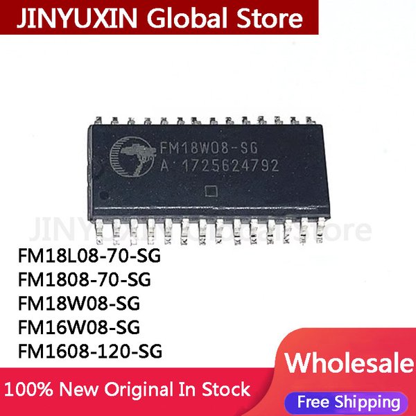 2 pièces 100% nouveau FM18L08 FM18L08-70-SG FM1808-70-SG FM1808 FM18W08-SG FM18W08 FM16W08-SG FM16W08 FM1608-120-SG FM1608 SOP IC Stock