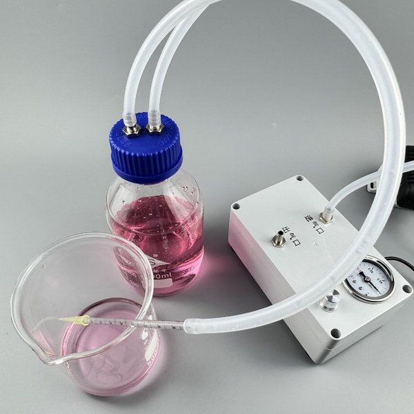 Vakuumpumpe mit Manometer Laborinstrument Saugprobenentnahme Abwasser Entschäumung Filtration Positiver und Negativer Druck