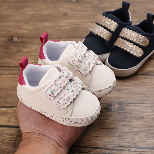 Weiße Baby Neugeborenen Mode Babys chuhe Kleinkind rutsch feste weiche Sohle Freizeit schuhe
