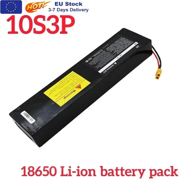 Ersatzakku 36V 100Ah Elektroroller-Akku für XT60-Anschluss 10S3P 18650-Zellen mit BMS