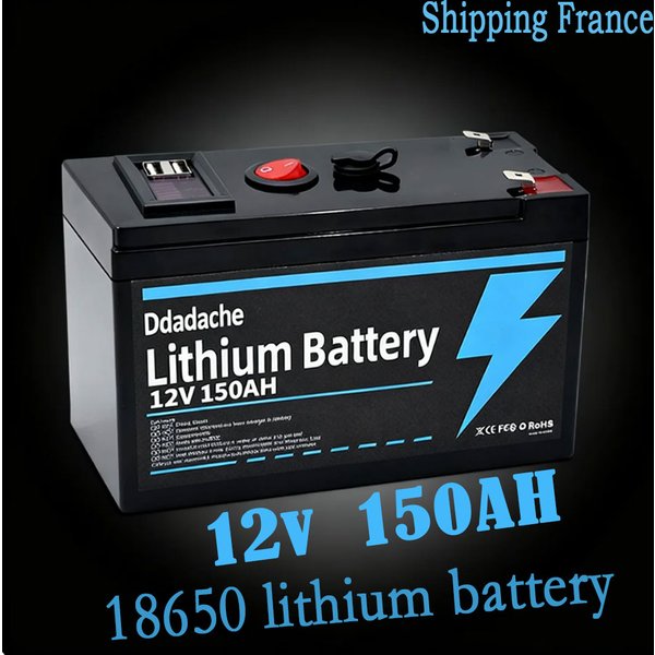 🧰 🎁 Batterie au lithium LiFePO4 12V 150Ah, pour UPS, sondeur de pêche pour kayak, panneau solaire, jouets électriques, scooter, camping-car, bateau