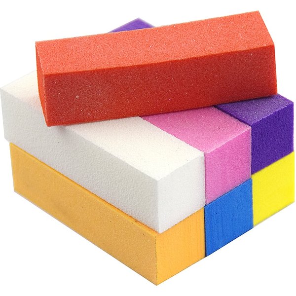 Bunte Polieren Schleifdateien Block Pediküre Maniküre Pflege Nail Art Schwamm Puffer Block Polnische Maniküre Pediküre Werkzeuge