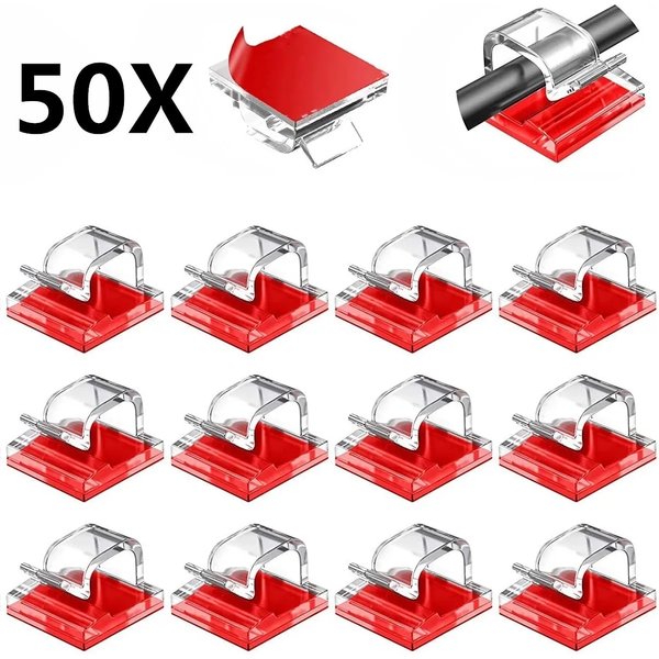 Support de câble auto-adhésif, Clips de fixation, organisateur, gestion des pinces, adhésif pour la maison, le bureau et la voiture, gestionnaire de fils, autocollants muraux