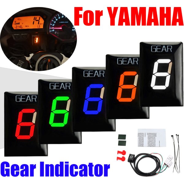 For Yamaha YZF R1 R6 FZ8 Mt03 MT-01 Fzs600 XJR400 FZ1 FZ1N FZ400 FZ6 Xv1900a YS250 XV1600A Xj6 Fazer FZS Gear Indicator Display